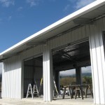 Gas Filling Station 6x12x3m 15 degree gable with canopy
