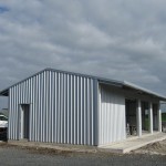 Gas Filling Station 6x12x3m 15 degree gable with canopy