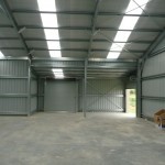 Shed 14x15x4m 15 degree gable with lean to